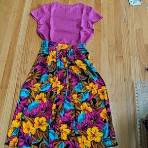 Skirt and top set